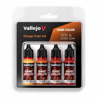 Vallejo Orange Color Set - 4 colors - 18ml - 72381