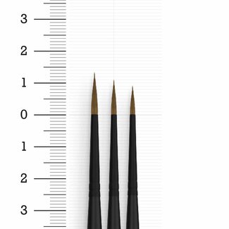 Vallejo ProModeler Design Brush Set - 3x - 0-1-2 - B01991 - image
