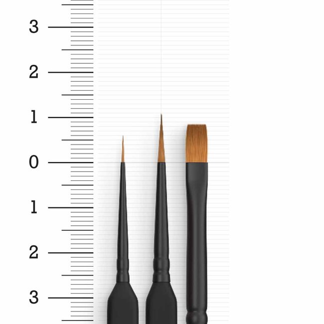 Vallejo Penselen Starter Set - 3x - 3/0-1-4 - B03990