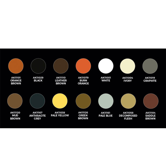 AK interactive Carlos Tobes Signature Set - 14 kleuren + figuur - 17ml - AK11779