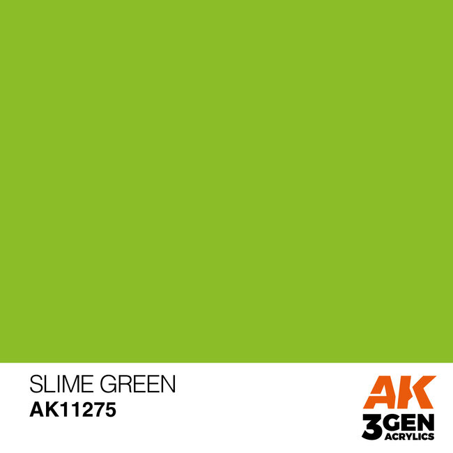 AK interactive Slime green Color Punch Acrylling Modelling Colors - 17ml - AK11275