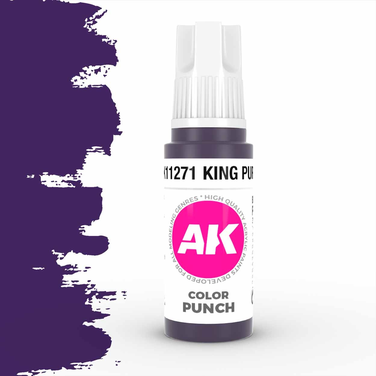 AK interactive King Purple Color Punch Acrylling Modelling Colors 17ml  AK11271 Buy now at Scenery Workshop