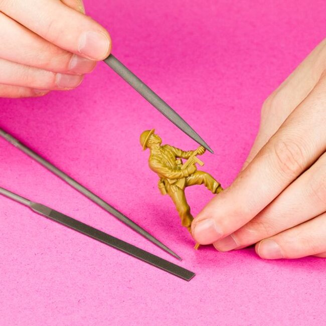 Model Craft Precision Needle Files Set Swiss Style - 3x - PKF3443/2