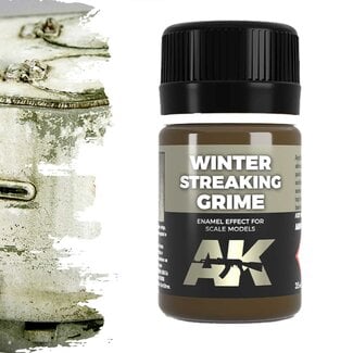 AK interactive Streaking Grime For Winter Vehicles - Streaking Weathering - 35ml - AK014 - image