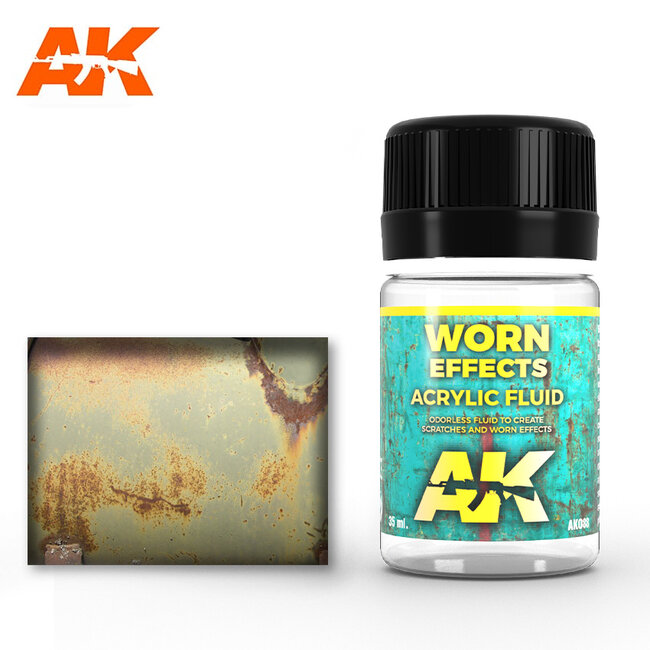 AK interactive Worn Effects Acrylic Fluid - AK Weathering Products - 35ml - AK088
