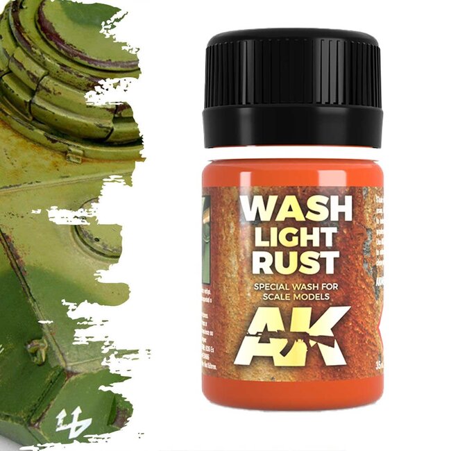 AK interactive Light Rust Wash - AK Weathering Products - 35ml - AK046