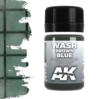 AK interactive Wash For Panzer Grey Vehicles - Weathering Wash - 35ml - AK070