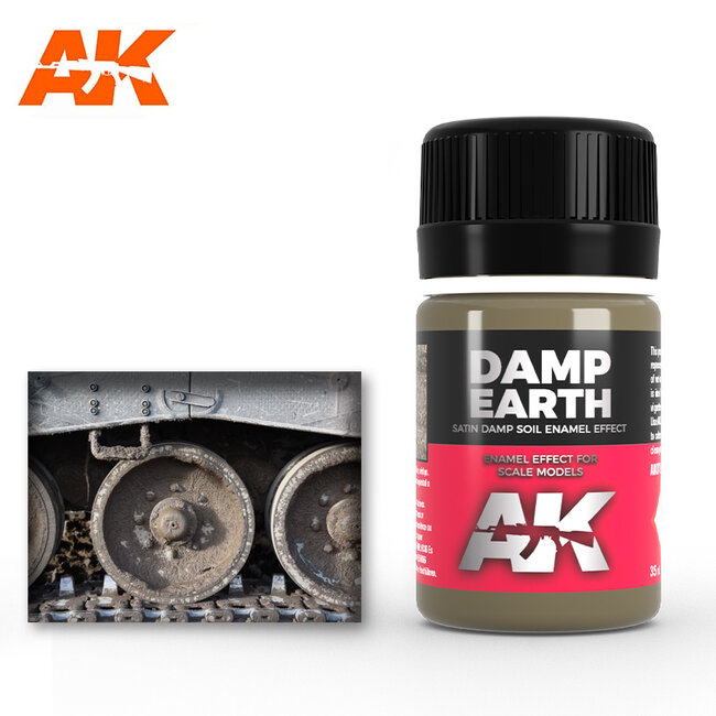 AK interactive Damp Earth Effects - Nature Weathering - 35ml - AK078