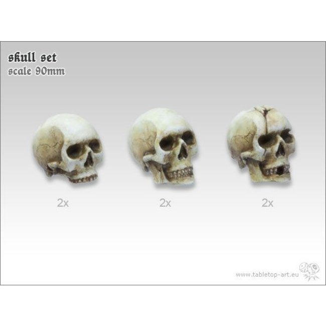 Tabletop-Art Skull Set 90mm - 6x - TTA600032