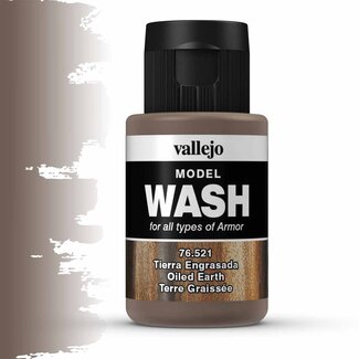 Vallejo Model Wash Oiled Earth - 35ml - 76521 - image