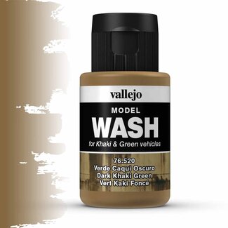 Vallejo Model Wash Dark Khaki Green - 35ml - 76520 - image