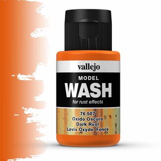 Vallejo Model Wash Dark Rust - 35ml - 76507