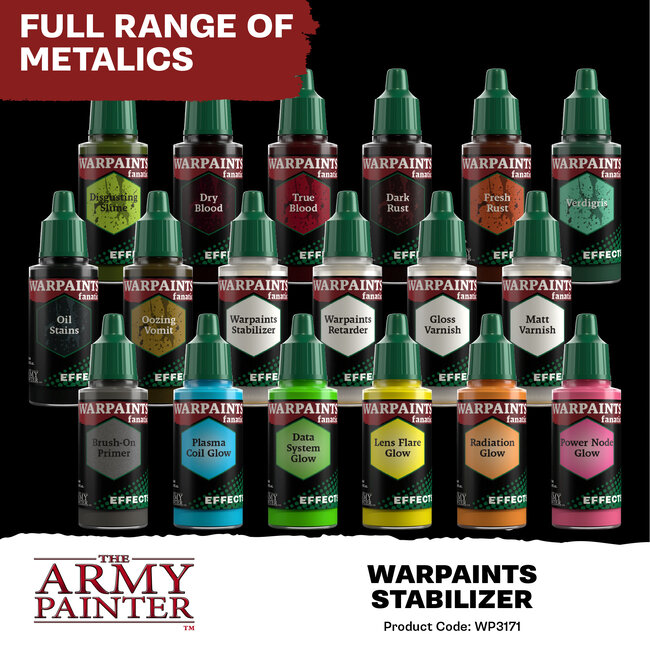 The Army Painter Warpaints Stabilizer Effects Warpaint Fanatic Acrylic Paint - 18ml - WP3171