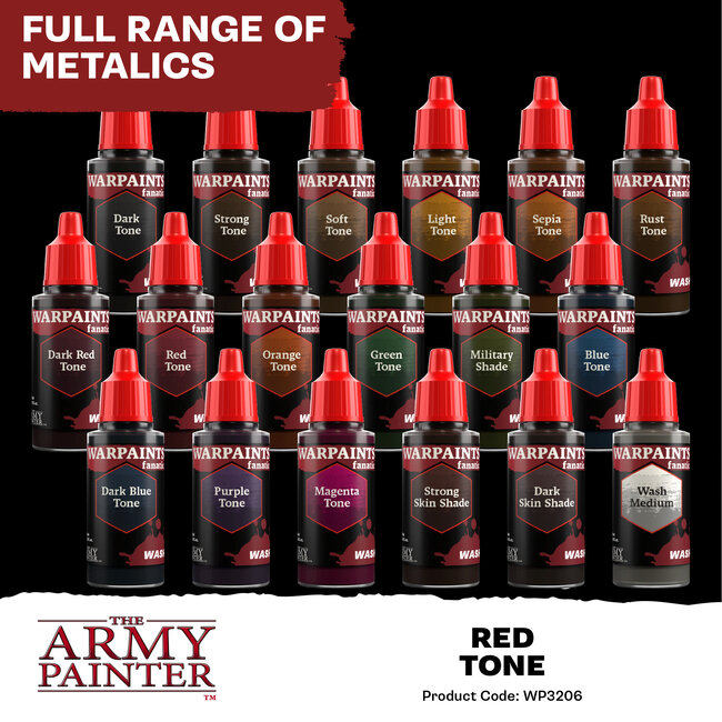 The Army Painter Red Tone Wash Warpaints Fanatic Acrylic Paint - 18ml - WP3206