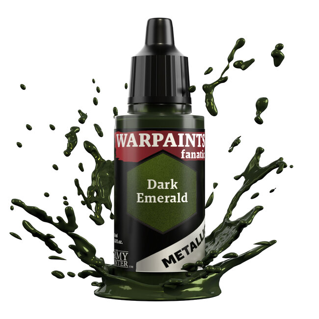 The Army Painter Dark Emerald Metallic Warpaints Fanatic Acrylic Paint - 18ml - WP3196