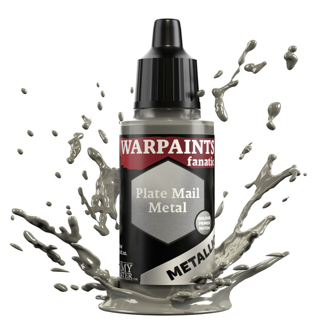 The Army Painter Plate Mail Metal Metallic Warpaints Fanatic Acrylic Paint - 18ml - WP3192
