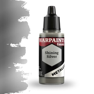 The Army Painter Shining Silver Metallic Warpaints Fanatic Acrylic Paint - 18ml - WP3191