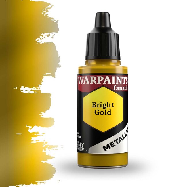 The Army Painter Bright Gold Metallic Warpaints Fanatic Acrylic Paint - 18ml - WP3189