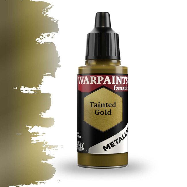 The Army Painter Tainted Gold Metallic Warpaints Fanatic Acrylic Paint - 18ml - WP3187