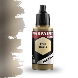 The Army Painter True Brass Metallic Warpaints Fanatic Acrylic Paint - 18ml - WP3186 - image