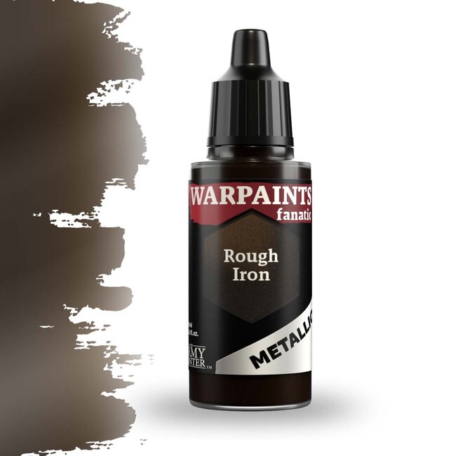 The Army Painter Rough Iron Metallic Warpaints Fanatic Acrylic Paint - 18ml - WP3181
