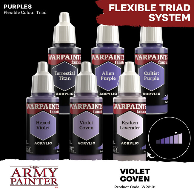 The Army Painter Violet Coven Warpaints Fanatic Acrylic Paint - 18ml - WP3131