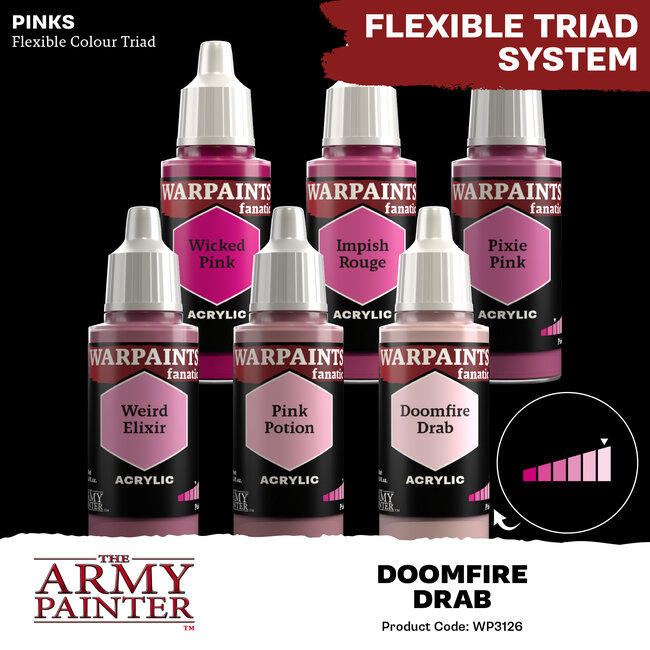The Army Painter Doomfire Drab Warpaints Fanatic Acrylic Paint - 18ml - WP3126