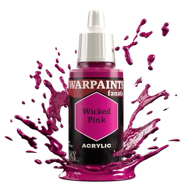 The Army Painter Wicked Pink Warpaints Fanatic Acrylic Paint - 18ml - WP3121