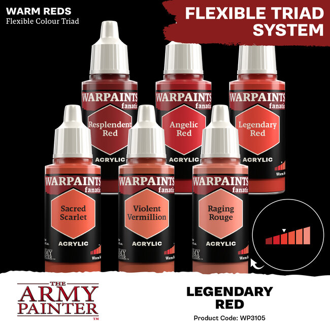 The Army Painter Legendary Red Warpaints Fanatic Acrylic Paint - 18ml - WP3105