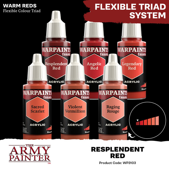 The Army Painter Resplendent Red Warpaints Fanatic Acrylic Paint - 18ml - WP3103