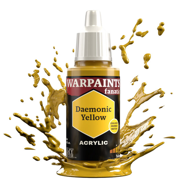 The Army Painter Daemonic Yellow Warpaints Fanatic Acrylic Paint - 18ml - WP3093