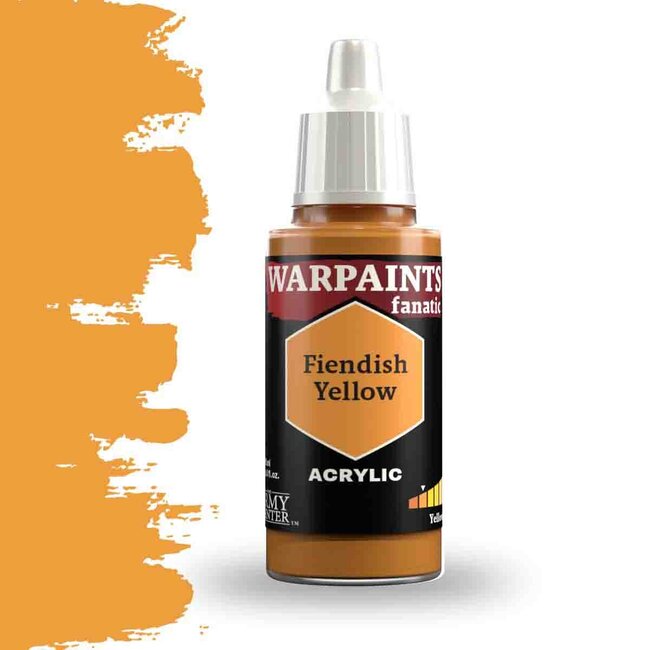 The Army Painter Fiendish Yellow Warpaints Fanatic Acrylic Paint - 18ml - WP3092