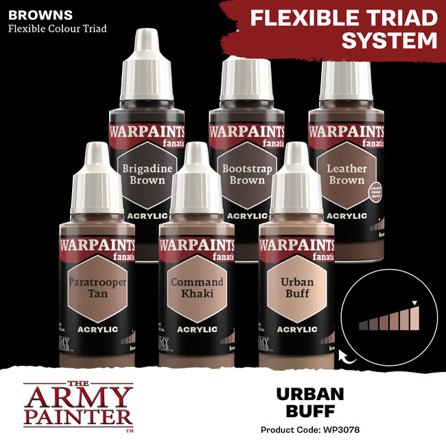 The Army Painter Urban Buff Warpaints Fanatic Acrylic Paint - 18ml - WP3078