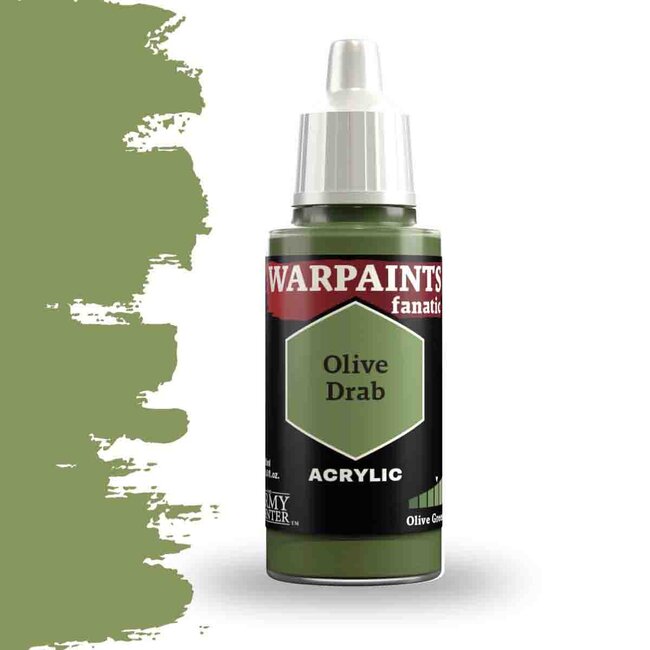 The Army Painter Olive Drab Warpaints Fanatic Acrylic Paint - 18ml - WP3070