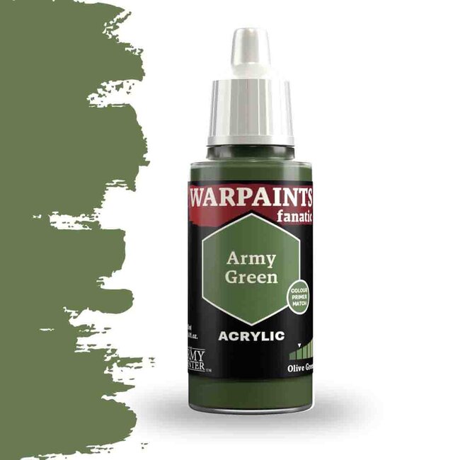 The Army Painter Army Green Warpaints Fanatic Acrylic Paint - 18ml - WP3068