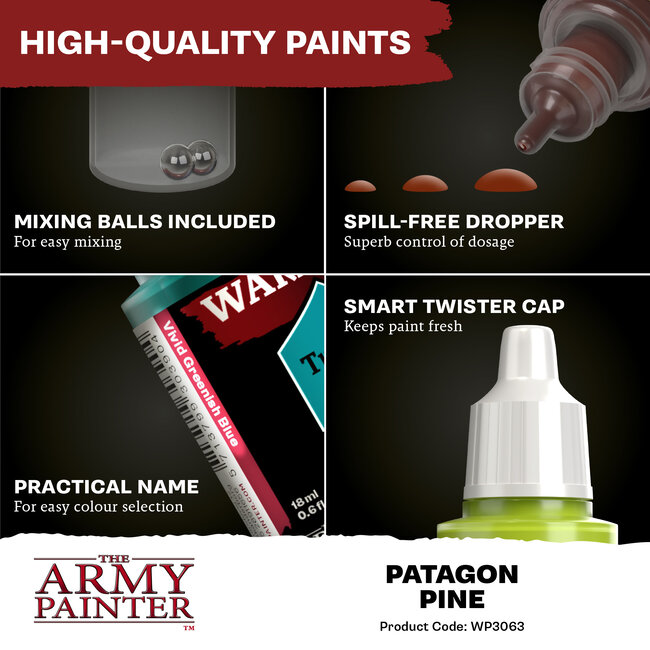 The Army Painter Patagon Pine Warpaints Fanatic Acrylic Paint - 18ml - WP3063
