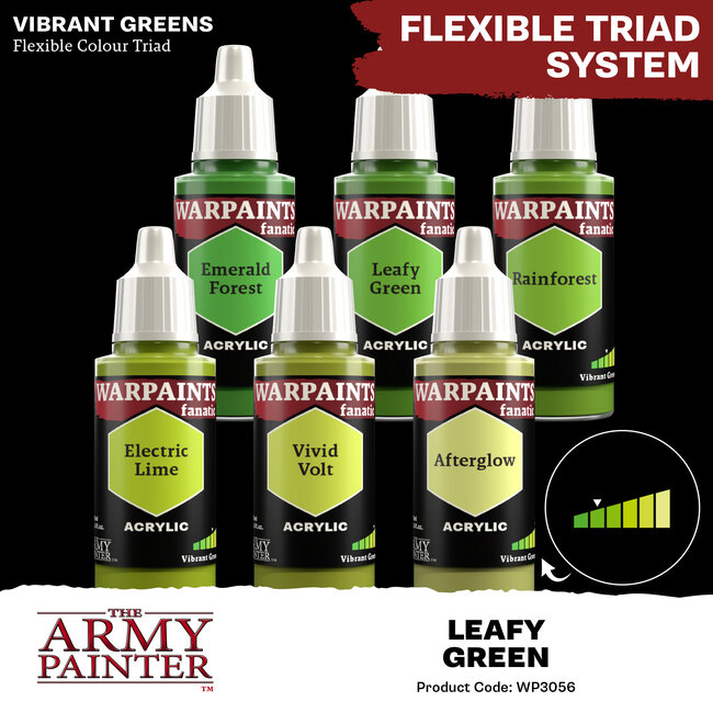 The Army Painter Leafy Green Warpaints Fanatic Acrylic Paint - 18ml - WP3056