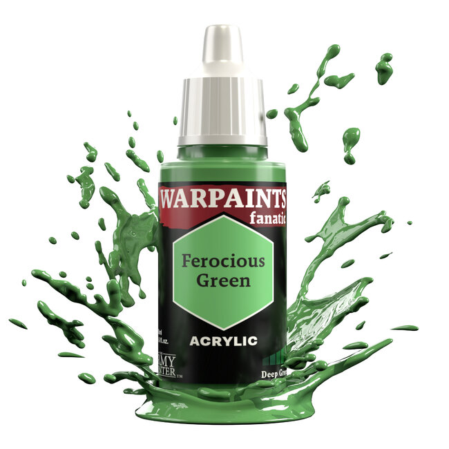 The Army Painter Ferocious Green Warpaints Fanatic Acrylic Paint - 18ml - WP3054