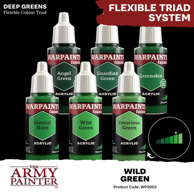 The Army Painter Wild Green Warpaints Fanatic Acrylic Paint - 18ml - WP3053