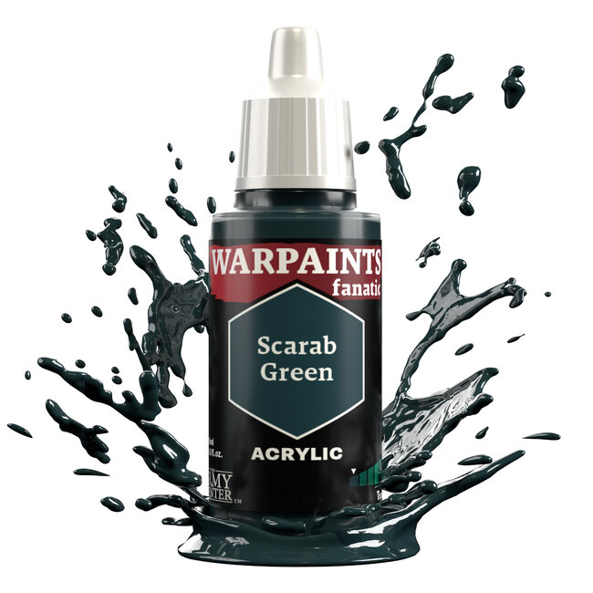 The Army Painter Scarab Green Warpaints Fanatic Acrylic Paint - 18ml - WP3043