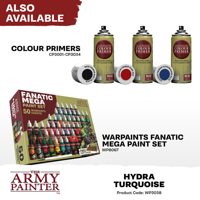 The Army Painter Hydra Turquoise Warpaints Fanatic Acrylic Paint - 18ml - WP3038