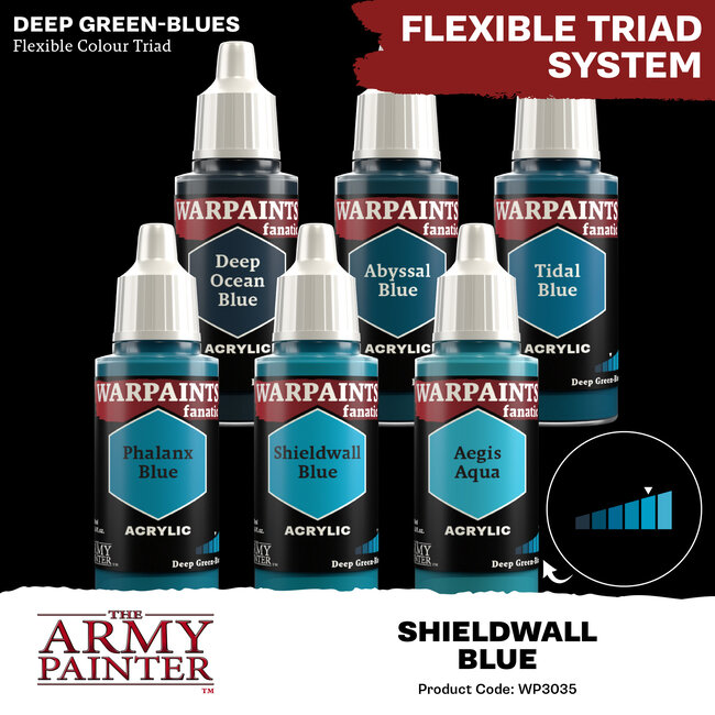 The Army Painter Shieldwall Blue Warpaints Fanatic Acrylic Paint - 18ml - WP3035
