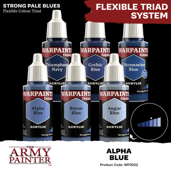 The Army Painter Alpha Blue Warpaints Fanatic Acrylic Paint - 18ml - WP3022