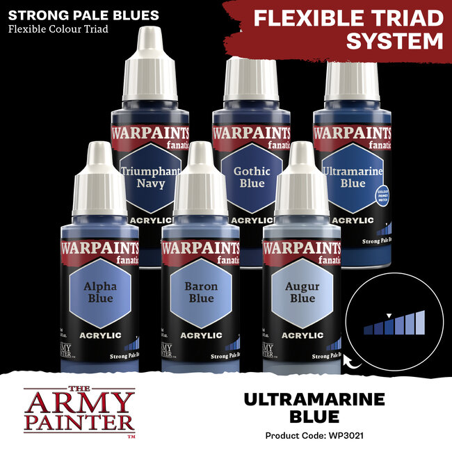 The Army Painter Ultramarine Blue Warpaints Fanatic Acrylic Paint - 18ml - WP3021