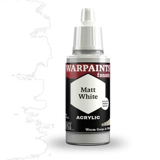 The Army Painter Matt White Warpaints Fanatic Acrylic Paint - 18ml - WP3012