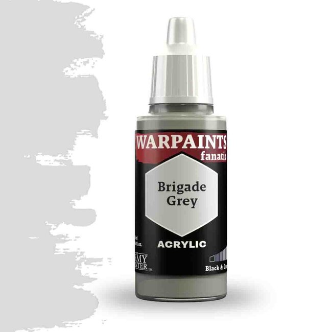 The Army Painter Brigade Grey Warpaints Fanatic Acrylic Paint - 18ml - WP3006