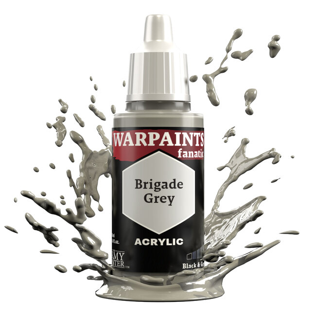 The Army Painter Brigade Grey Warpaints Fanatic Acrylic Paint - 18ml - WP3006