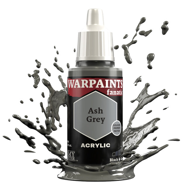 The Army Painter Ash Grey Warpaints Fanatic Acrylic Paint - 18ml - WP3004