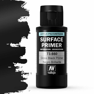 Vallejo Surface Primer Gloss Black - 60ml - 73660