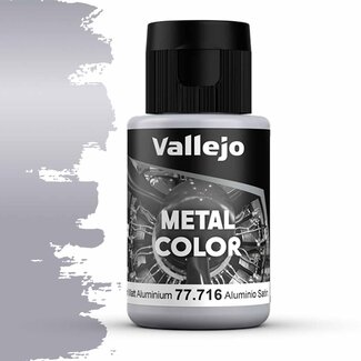 Vallejo Metal Color Semi Matte Aluminum - 32ml - 77716